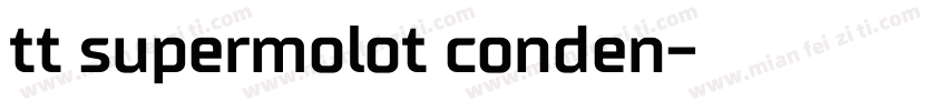 tt supermolot conden字体转换